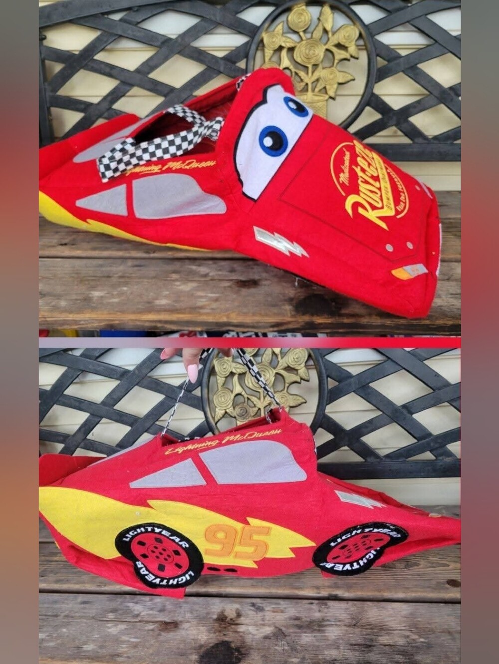 POTTERY BARN KIDS DISNEY PIXAR CARS MOVIE VGUC SZ S/M RED LIGHTENING MCQUEEN